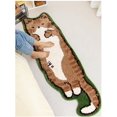 thumbnail image 2 of Cat Tufted Rug, Cat Shaped, Irregular, Cartoon, Polyester, 3'11" x 1'4", I, High Pile, Indoor, Area Rug, 2 of 6