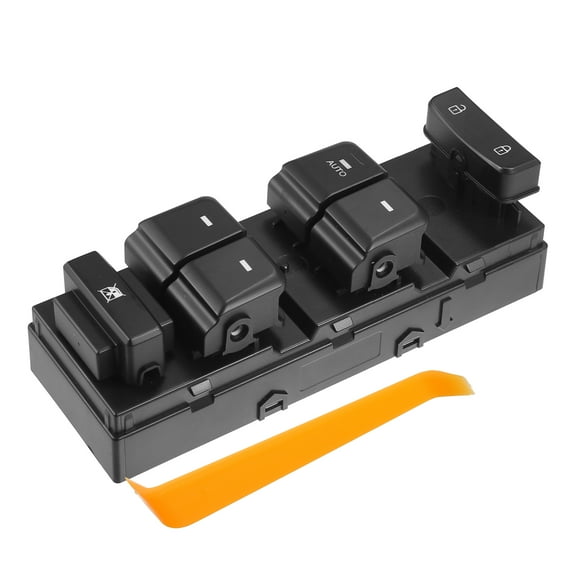 Unique Bargains Unique Bargains 1 Set Power Window Main Switch Driver Door Left No.93570-C1000 for Hyundai Sonata 2015-2019 Plastic Black