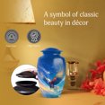 thumbnail image 5 of MUKTIVE Eagle Cremation Urn for Human Ashes Adult - Memorial Urns for Adult Ashes Men - Blue Decorative Large Urns for Mother - 10 Inch Adults Urn for Burial Dad, 5 of 7