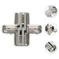thumbnail image 4 of 2pcs Cabinet Hinge Replacement Barn Door Hinge Zinc Alloy Hinge Garage Door Hinge For Replace, 4 of 5