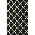 thumbnail image 3 of SAFAVIEH Cambridge Liam Geometric Wool Area Rug, Black/Ivory, 6' x 9', 3 of 7