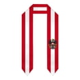 thumbnail image 7 of Austria Flag Thick Graduation Sash Stole Scarf Double Sided Honor Stole For Graduation Students Class Of 2024, 7 of 7