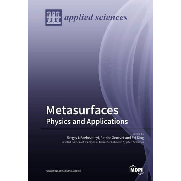 Metasurfaces: Physics and Applications, (Paperback)