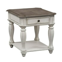 Magnolia Manor White End Table