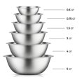 thumbnail image 4 of JoyJolt Stainless Steel Mixing Bowls - Silver, 4 of 6