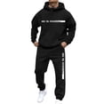 thumbnail image 2 of Yhkghxis Sweatsuits for Men 2 Piece Casual Letter Printed Sweatshirts Jogging Gym Sweat Suits Athletic Track Suit Sets, 2 of 6
