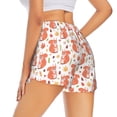 thumbnail image 4 of Picia Squirrel And Maple Leaf Pattern Women's 2 in 1 Athletic Running Shorts High Waisted Workout Casual Gym Sweat Shorts with Comfy Liner Zipper Pockets-Large, 4 of 9