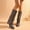 Brown, variant on Knee High Boots Women Fold Over Boots Chunky Heel Pointed Toe Tall Boots Fashion Slouchy Shark Boots, Spring Fall Winter Fashion Dress Tall Boots Brown 9(42)