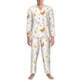thumbnail image 3 of Balery Funny Chicken Pijama para Hombre de Dos Piezas con Manga Larga, Conjunto de Dormir y Descanso Suave con Bolsillos-XX-Large, 3 of 7