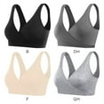 thumbnail image 3 of Valcatch Women's Comfortable Front Buckle Folded Nursing Bras for Breastfeeding Maternity Bralette Wireless Sleep Bra, 3 of 5