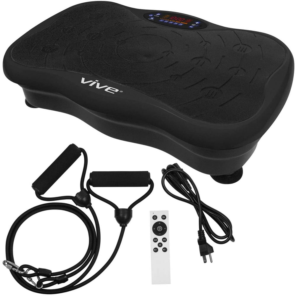 Vive Shake Plate Vibration Platform with Resistance Exercise Band