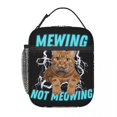 thumbnail image 4 of Bolsa térmica para el almuerzo Yangshaomei diseño de gato maullando enfriador portátil, 4 of 4