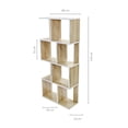 thumbnail image 3 of Librero Minimalista Relan 5 Niveles Beige y Blanco, 3 of 6