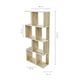 thumbnail image 3 of Librero Minimalista Relan 5 Niveles Beige y Blanco, 3 of 6