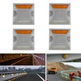 thumbnail image 1 of 4x Perno prisionero reflectante commerce business del del reflector del del pavimento de la carretera Plata shamjiam Espárrago reflectante, 1 of 8