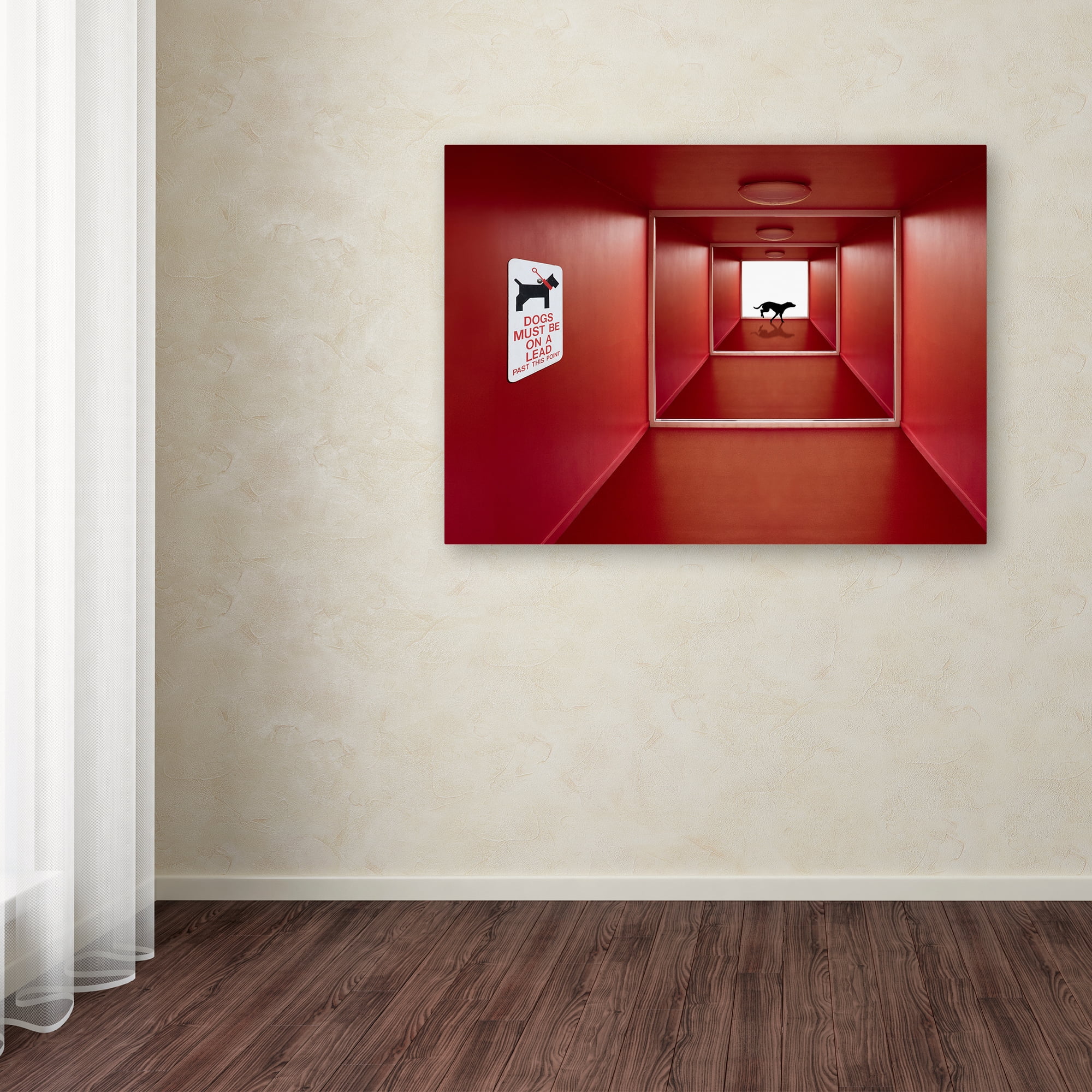 Jacqueline Hammer 'Dog On The Loose' Canvas Art
