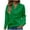 Mint Green, variant on Otntypg Womens Cable Knit Hooded Sweater Tops Loose Fit Casual Fall Winter Long Sleeve Drawstring Button V Neck Solid Color Hoodie Outwear Coat with Pockets Pink S