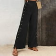 thumbnail image 3 of SIYUDAN Pants For Women Women Pants Casual Black Adult Baggy Pants Women Loose Sweatpants Women Wide Leg Womens Pants Fall Pants, 3 of 4