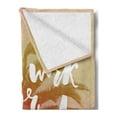 thumbnail image 2 of Funny Words Soft Flannel Fleece Blanket, Dreamy Background with Tropical Palm Tree and Lettering Summer Travel Adventure, Cozy Plush for Indoor and Outdoor Use, 60" x 80", Multicolor, by Ambesonne, 2 of 5