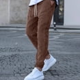 thumbnail image 4 of Wutalume Men's Loose-Fit Stretch Corduroy Lightweight Breathable Pants, Comfortable and Flexible Trousers for Casual and Daily Wear,Brown 2XL, 4 of 4