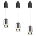thumbnail image 1 of FSLiving Lampe de Pendaison Réglable 7W Type H Rétractable avec Abat-Jour en Aluminium et Acrylique Minimaliste Lampe Filaire Réglable pour Intérieur, Perle Noire-3 Pcs, 1 of 9