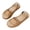 Khaki, variant on Women Fish Mouth Slingback Flat Sandals Peep Toe Faux Leather Lightweight Slip On Shoes Spring Summer Casual,Orange