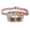 Pink, variant on Biplut Clear Fanny Pack Belt Bag Large Capacity Water-Resistant Zipper Closure Stadium Approved Transparent Waist Bag (Brown)