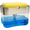 thumbnail image 7 of Dish Soap Dispenser and Sponge Holder for Kitchen Sink, Sponge Included, 13 Ounces, Grey, 7 of 7