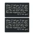 thumbnail image 1 of OULII 2Pack Aluminum Wallet Cards Engraved Message for Valentine s Day Lovers, 1 of 8