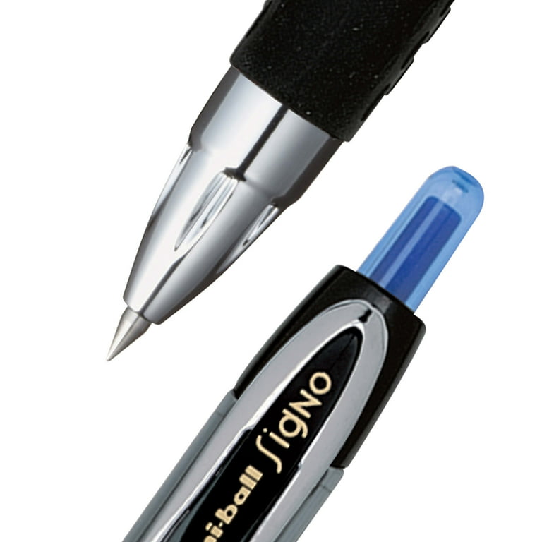 uniball 207 Retractable Gel Pens, Ultra Micro Point, 0.38mm, Blue