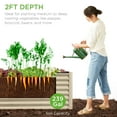 thumbnail image 4 of Best Choice Products 8x2x2ft Raised Metal Outdoor Garden Bed for Flowers Vegetables Herbs - Beige, 4 of 8