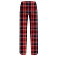 thumbnail image 6 of QATAINLAV Womens Pajama Pants Christmas Cute Plaid Cotton Comfy Lounge Pant Baggy Casual Elastic Waist Trousers Plus Size Sleep Bottoms Multicolor L, 6 of 8