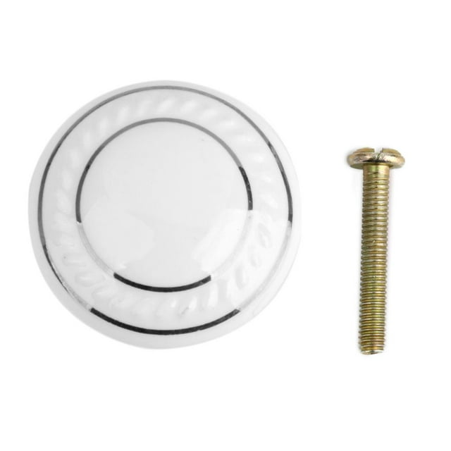 Pomos de cerámica para armarios, tiradores redondos para cajones, armarios y tocadores, herrajes para muebles de cocina.