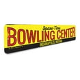 thumbnail image 3 of Bowling Lane Novelty Sign, Metal Wall Decor - 4x18 inches, 3 of 4