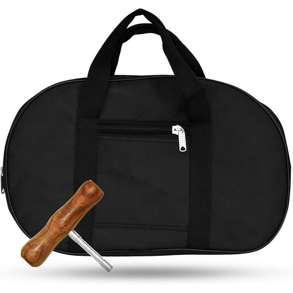 10 Metal Strings lyre harp Engraved Floral Golden/Green Design Black finish tuning key, Carrying bag