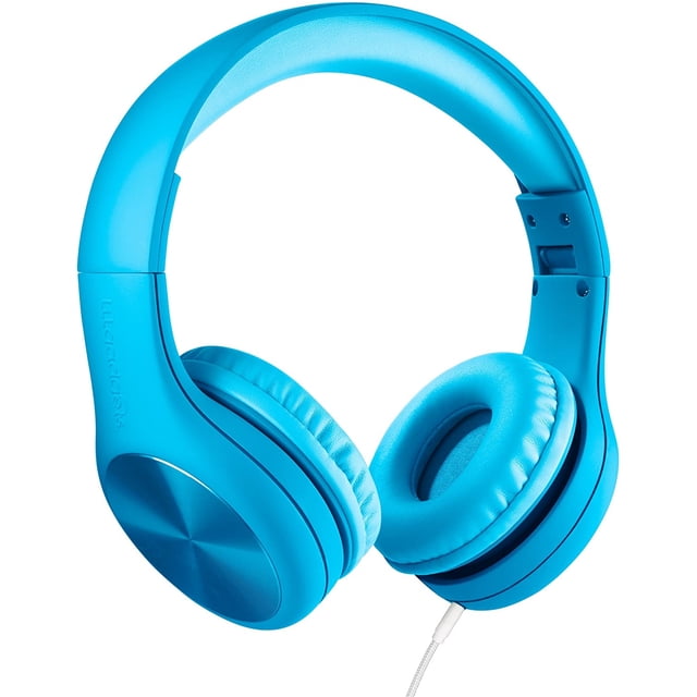 ¡Nuevo! LilGadgets Connect + PRO Kids Premium Volume Limited Auriculares con cable con SharePort y micrófono en línea para niños (azul)
