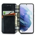 thumbnail image 5 of Case for Samsung Galaxy S21 Plus Flip Cover Wallet Flip Cover Magnetic Protective - Black, 5 of 5
