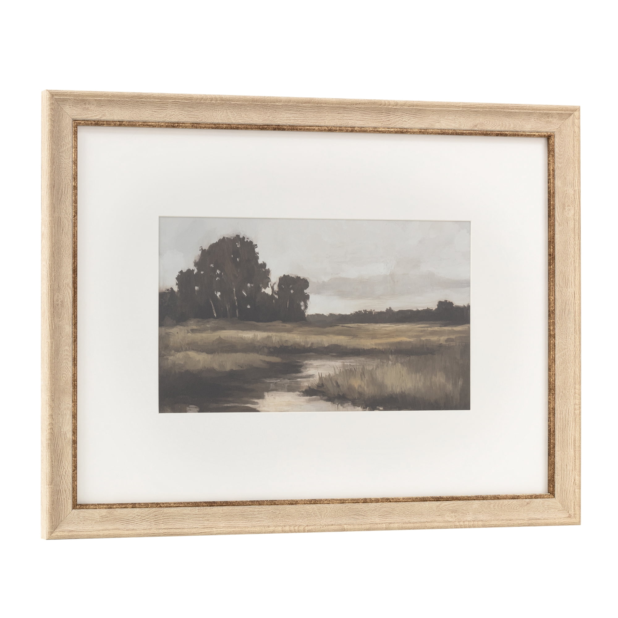 My Texas House Valley Marshland 24x18 Framed Wall Art