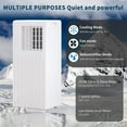 thumbnail image 2 of DSstyles 8000 BTU (300 m³/h DOE) 350 Sq Ft Portable Air Conditioner, White, 2 of 6