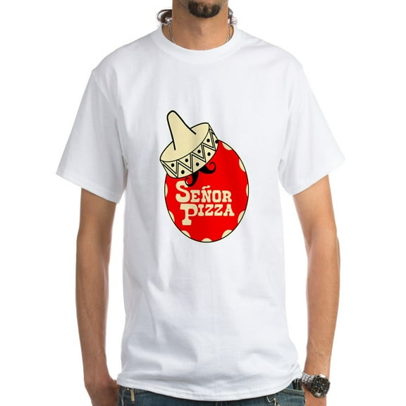 CafePress - Senor Pizza White T-Shirt - Men's Classic T-Shirts