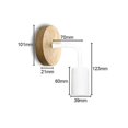 thumbnail image 5 of Aplique de pared industrial para interiores, paquete de 2, apliques de pared de madera, lámpara de pared de metal, decoración de pared retro, para sala de estar, dormitorio (bombillas no incluidas), 5 of 5