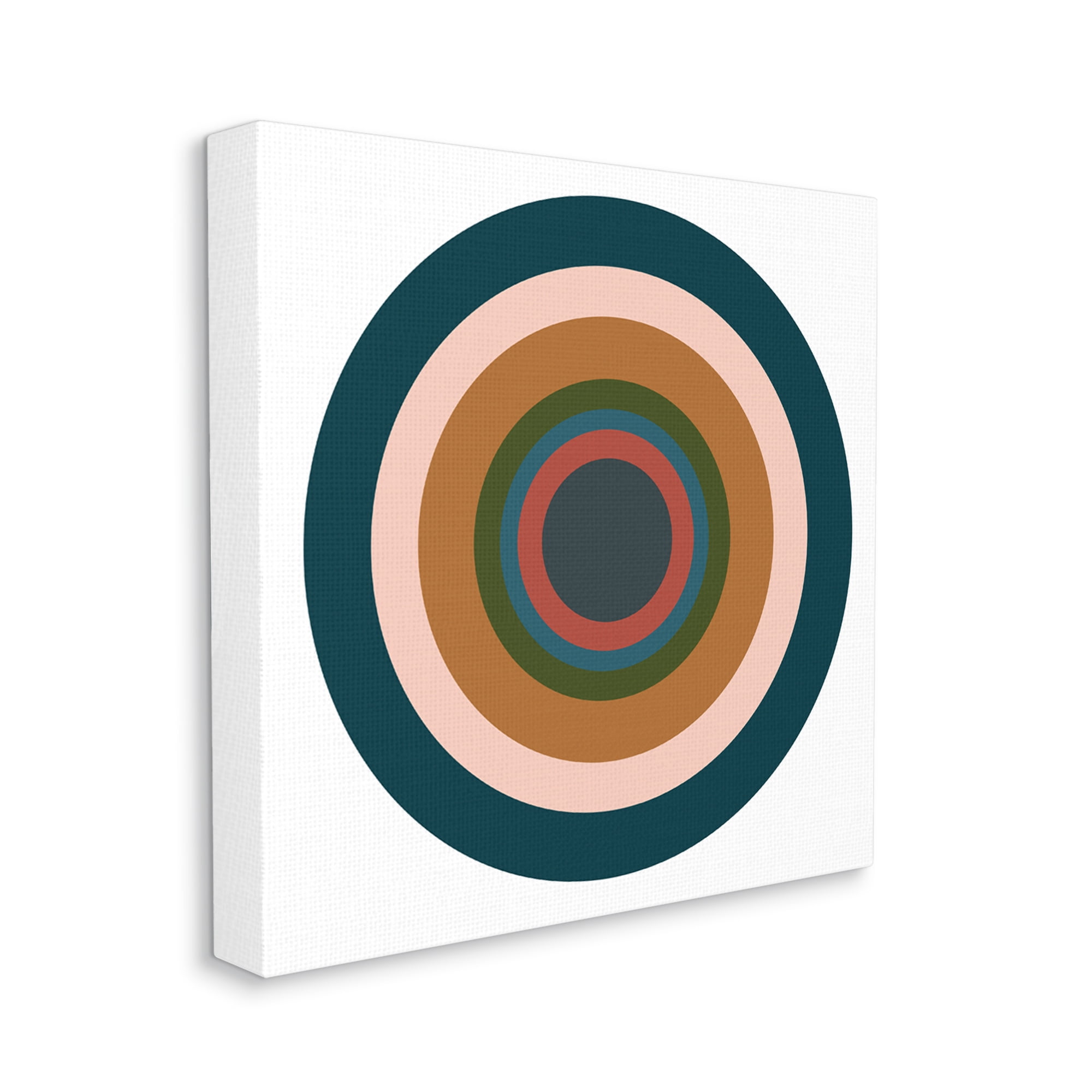 Stupell Industries Contemporary Muted Circles Abstract Painting Gallery Wrapped Canvas Art Print Wall Art, 36 x 36