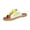 White, variant on Women's Espadrille Slide Mules Faux Leather Open Toe Flat Slip On Lace Up Canvas Casual Walking Summer Sandals White 8.5