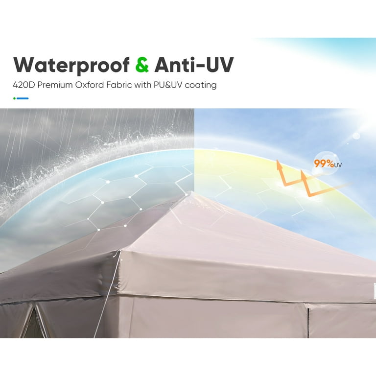 QuickTent メッシュサイドタープ ベージュ QuickTent メッシュサイドタープ ベージュ QuickTent メッシュ