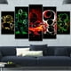 thumbnail image 1 of 5 Cuadros Decorativos Mario Bros Personajes Neon Canvas Listo Para Colgar 150x84cm Jungle Art Impresion Tela Arte, 1 of 7
