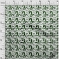 thumbnail image 3 of oneOone Cotton Cambric Dark Green Fabric People Doodle Art Dress Material Fabric Print Fabric By The Yard 56 Inch Wide, 3 of 6