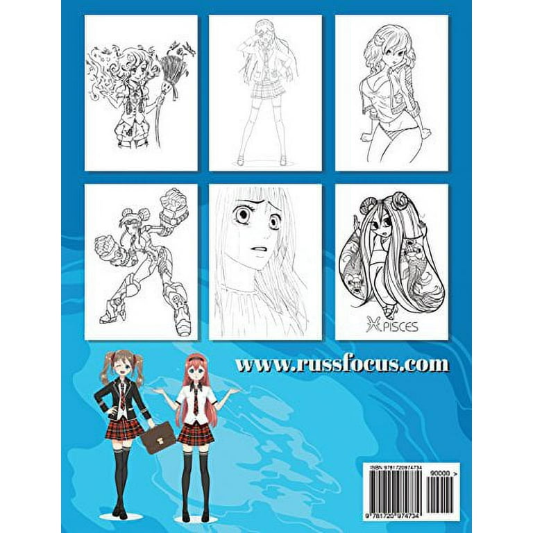 Anime Coloring Book #3: Adult Coloring Book with Anime Drawings (Paperback)