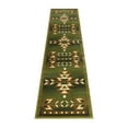 thumbnail image 2 of BizChair Southwest Native, Area Rug (2 Feet X 7 Feet 3 Inch) Runner, Green, 2 of 5