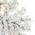 thumbnail image 3 of 7.5 ft. Pre Lit Clear Lights Heavy Flocked Layered Spruce, 3 of 6