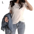 thumbnail image 1 of Camiseta de mujer de manga corta con cuello redondo Camiseta con estampado de letras, blanco, L Monstrate AP001571-02B, 1 of 7